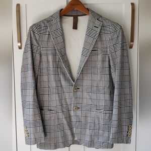 Eleventy Blazer Mens 48 M Gray Wool Blend Casual Luxury Jacket